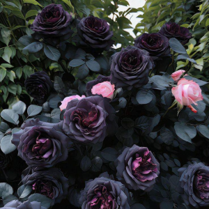 Роза Черная купить по цене от 450р. в интернет-магазине «Посадика» с доставкой почтой в в Ивделье и по всей России – [изображение №1].