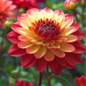 Георгин Оникс Найт купить по цене от 590р. в интернет-магазине «Посадика» с доставкой почтой в в Ивделье и по всей России – [изображение №1].